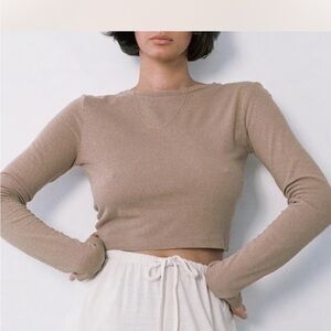 OZMA raw silk Lia Top